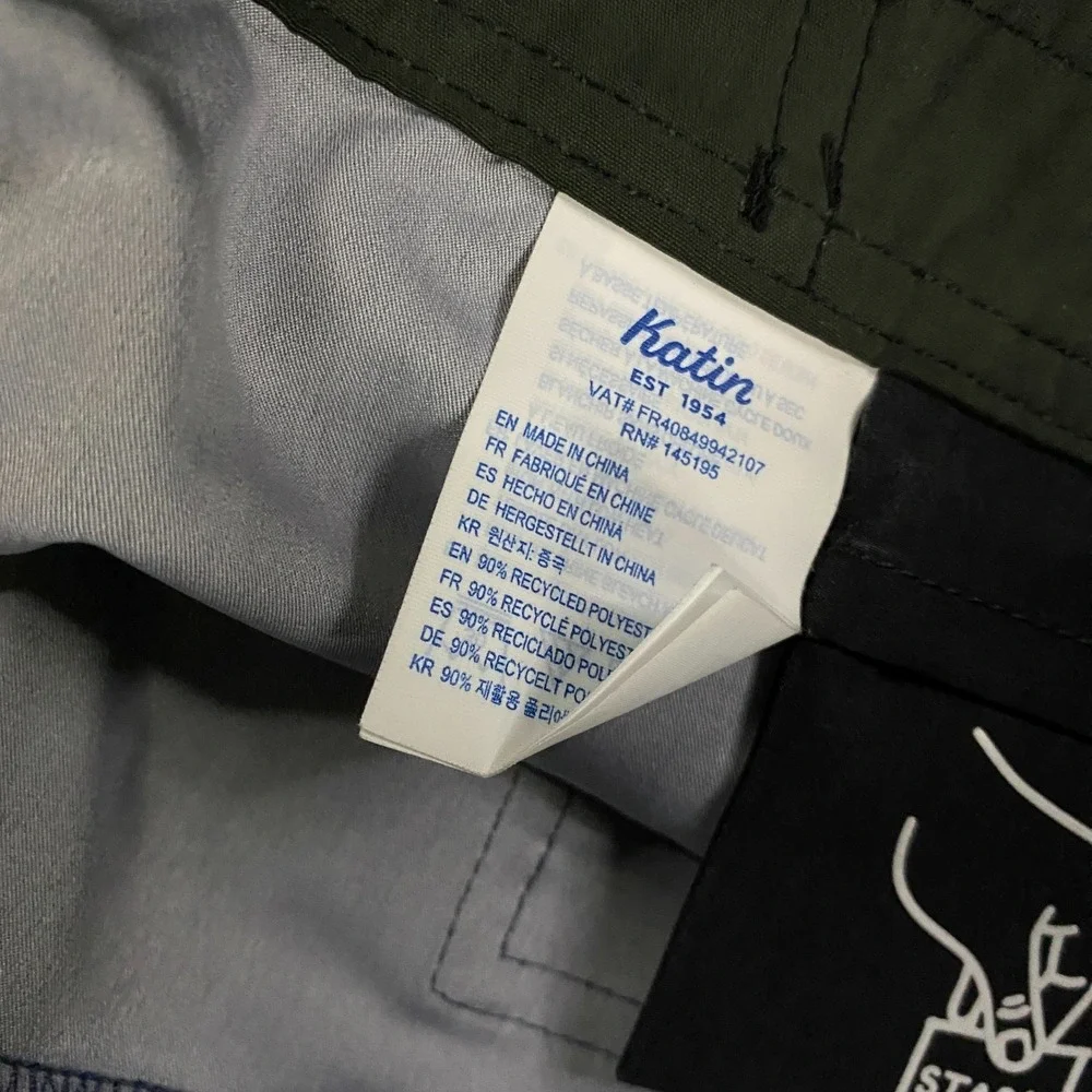Katin Plant Surf Trunk Mens 32 Blue No Liner Stretch Board Short Swim Hybrid